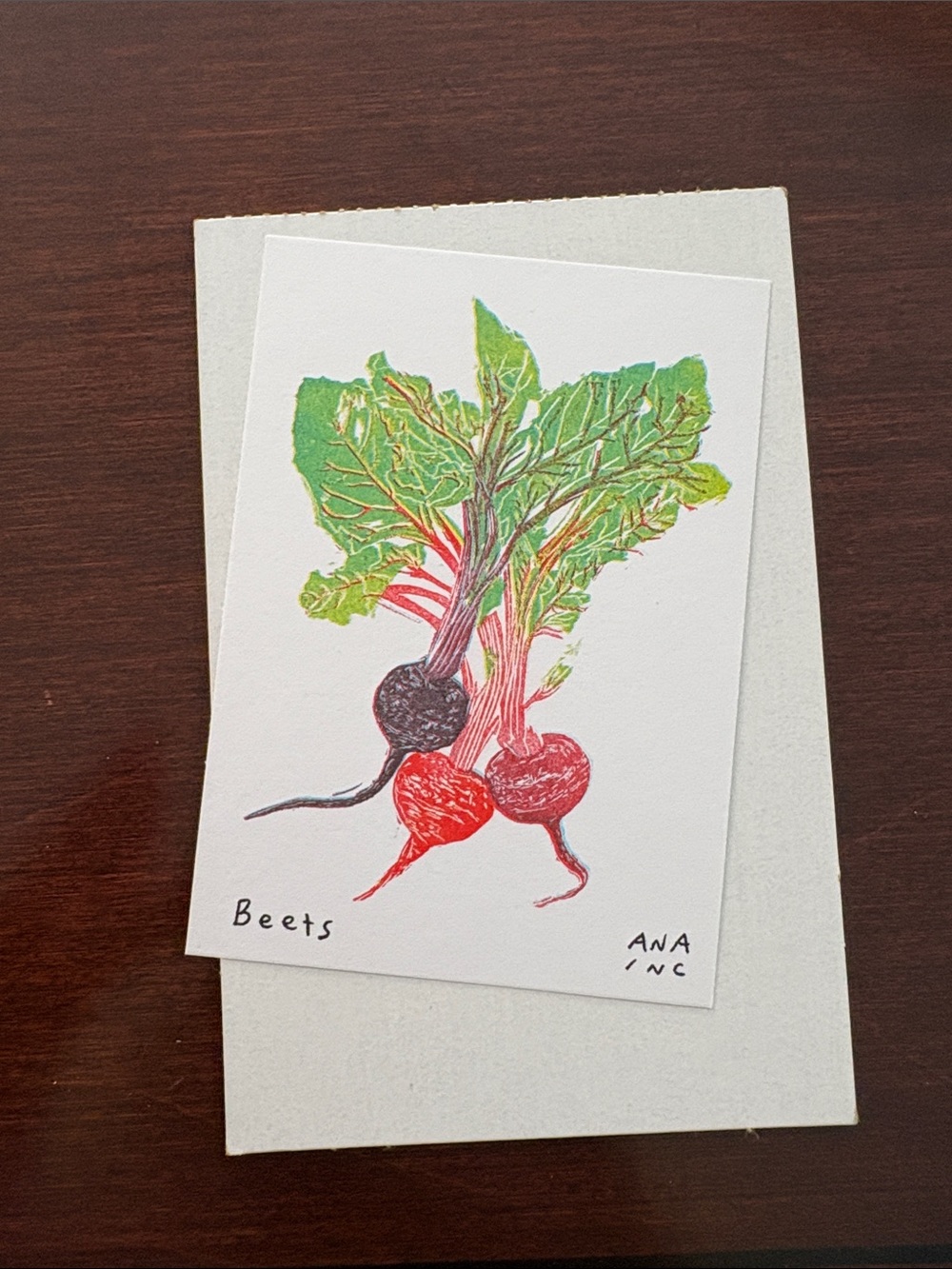 Anastasia inciardi mini print - Beets